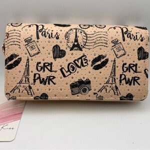 Blush Kiss Paris Themed Tan Women's Bag